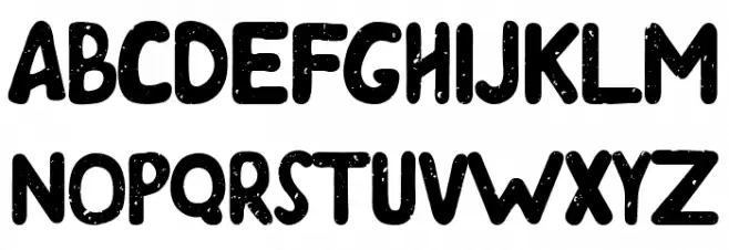 Stamp Method フォント 大文字