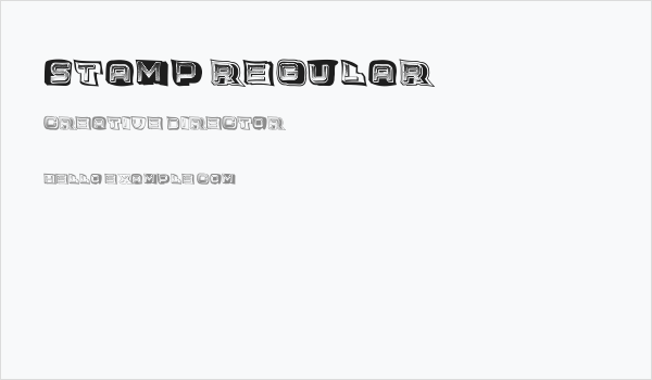 Stamp Regular Business Card