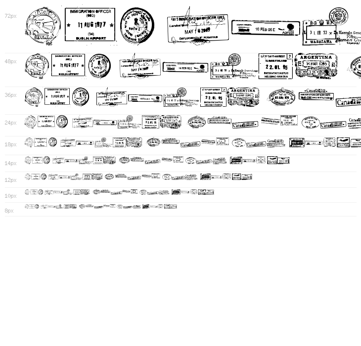 Stamp seal tfb Waterfall