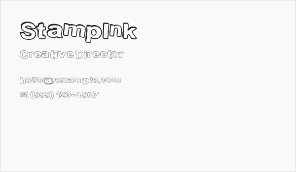 StampInk Business Card