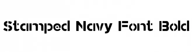 Stamped Navy Font Bold  Frei Schriftart Herunterladen