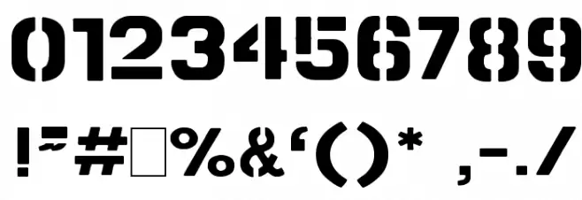 Stamped Navy Font Bold Schriftart Anderer Schreiben