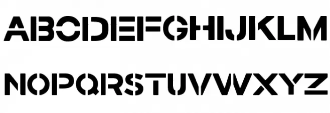 Stamped Navy Font Bold Шрифта ВЕРХНИЙ