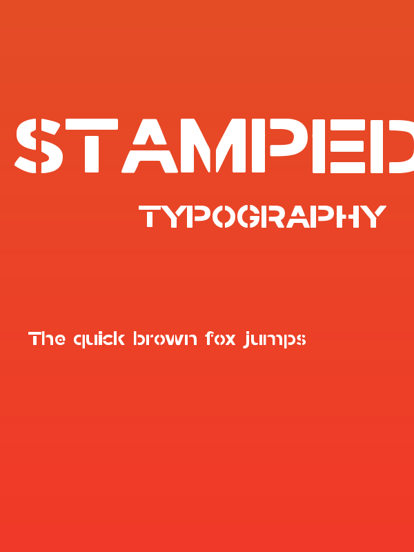 Stamped Navy Font Bold Poster