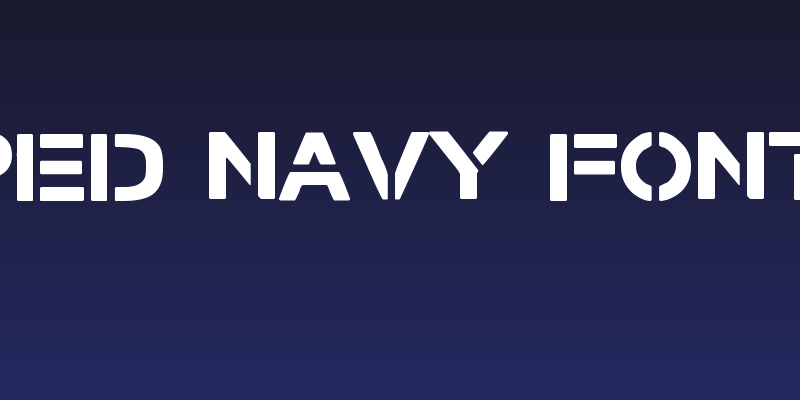 Stamped Navy Font Bold Social Header