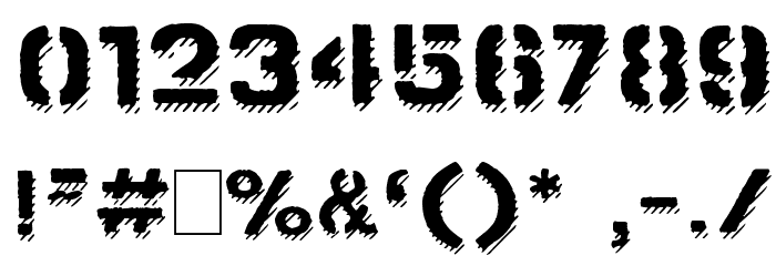 Stamped Navy Font Shadow Font OTHER CHARS