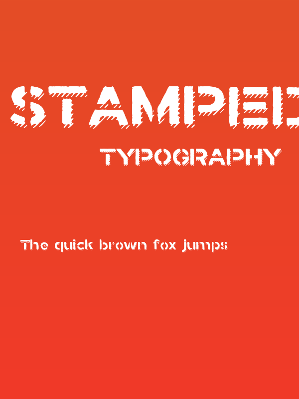 Stamped Navy Font Shadow Poster