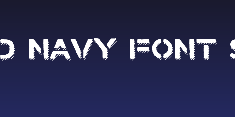 Stamped Navy Font Shadow Social Header