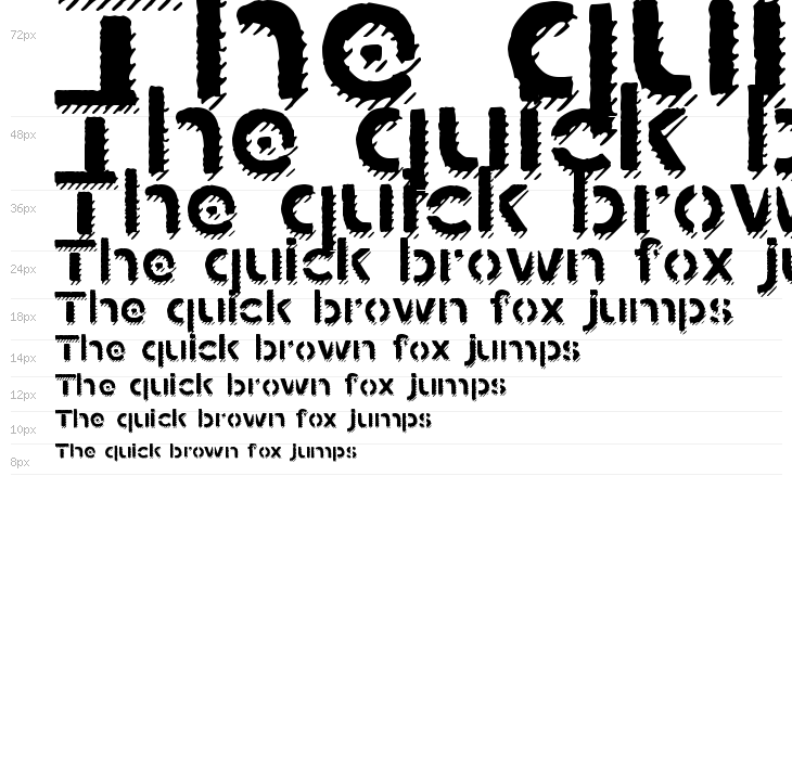 Stamped Navy Font Shadow Waterfall