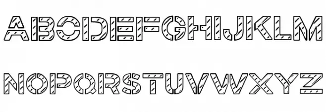 Stamped Navy Font Polices MAJUSCULES