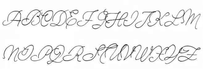 StampedEnvelopes Schriftart Groß