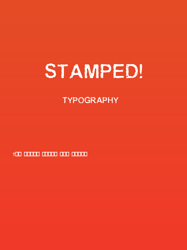 Stamped! Poster