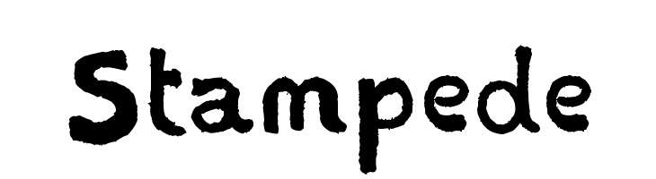 Stampede  Frei Schriftart Herunterladen