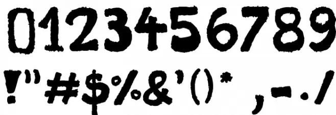 Stampede Font OTHER CHARS