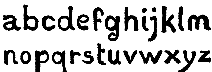 Stampede Font LOWERCASE