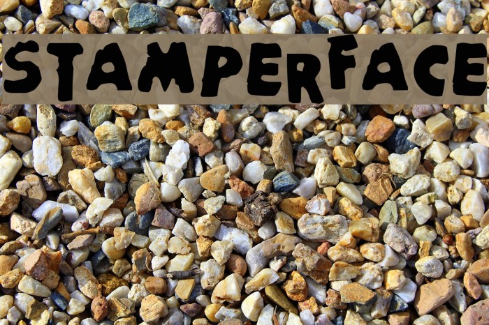 StamperFace Font examples