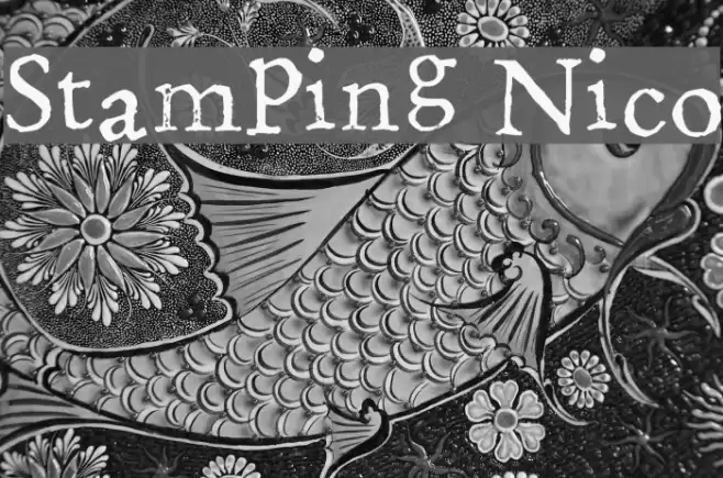 Stamping Nico Caratteri examples