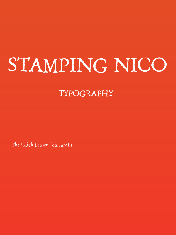 Stamping Nico Poster