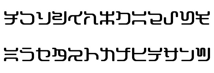 Stampy K Font LOWERCASE