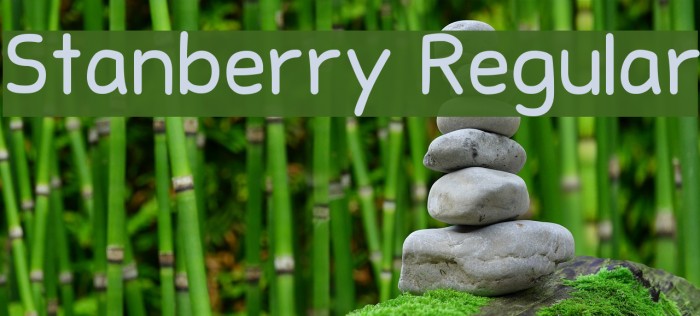 Stanberry Regular Font examples