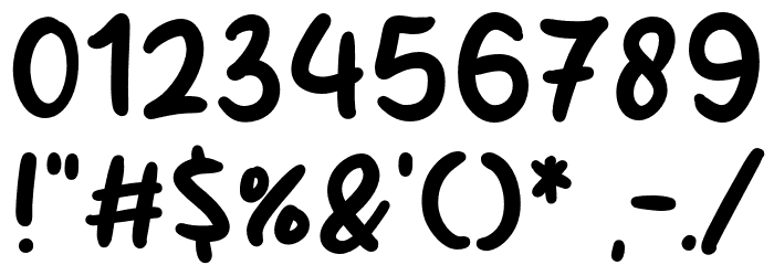 Stand Alone Font OTHER CHARS
