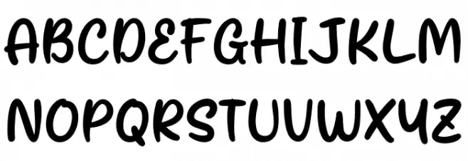 Stand Alone Schriftart Groß