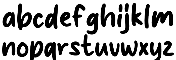 Stand Alone Font LOWERCASE