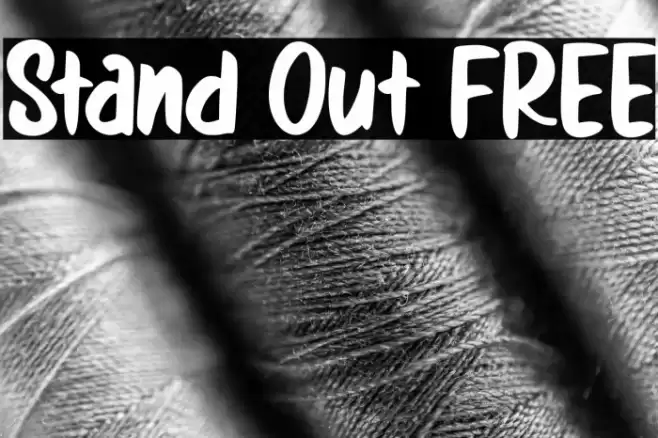 Stand Out FREE Font examples