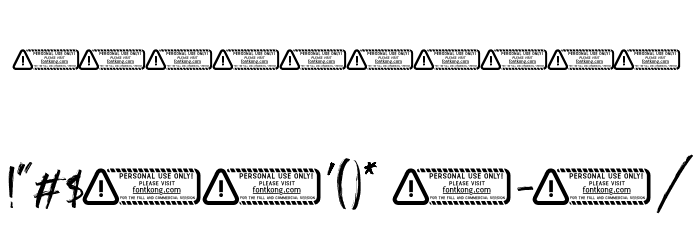 StandRock Font OTHER CHARS