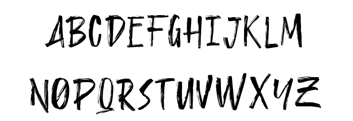 StandRock Font LOWERCASE