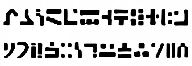 Standard Galactic Alpha Regular Schriftart Groß