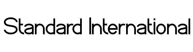 Standard International  Free Fonts Download