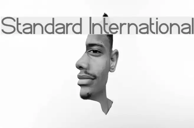 Standard International Font examples