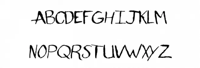 Standard Nib Handwritten Regular 字体 大写