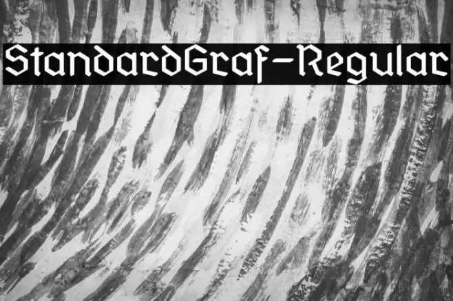 StandardGraf-Regular Font examples