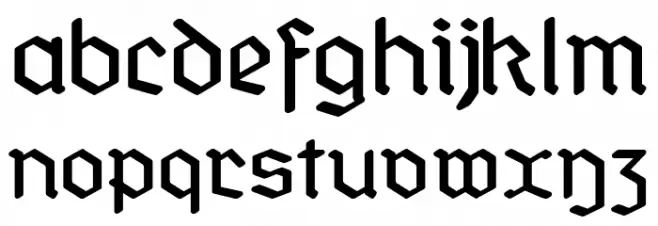 StandardGraf-Regular Schriftart Kleinbuchstaben