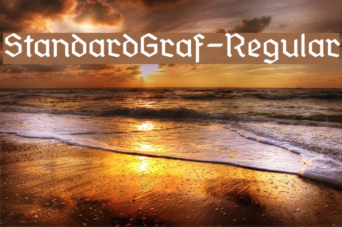 StandardGraf-Regular Font examples