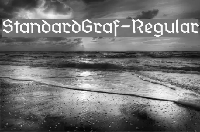 StandardGraf-Regular Font examples