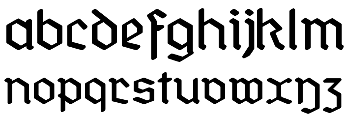 StandardGraf-Regular Font LOWERCASE