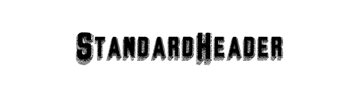 StandardHeader Font