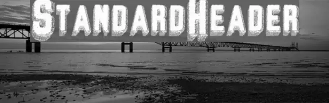 StandardHeader Font examples