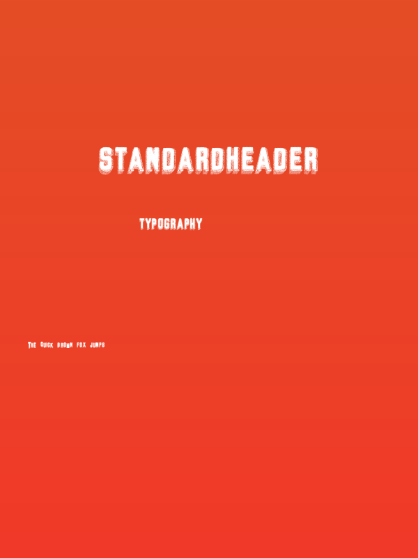 StandardHeader Poster