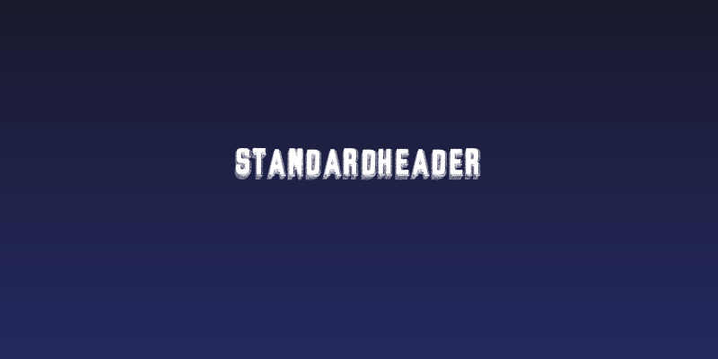 StandardHeader Social Header
