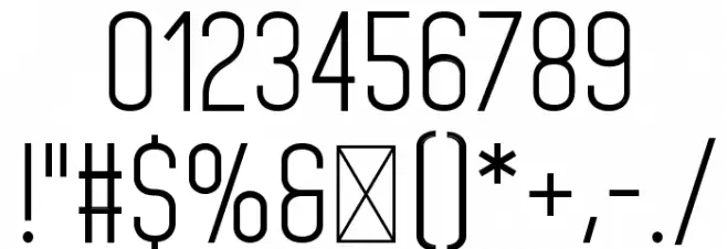 StandarisRegular Font OTHER CHARS