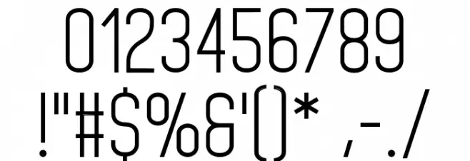 StandarisRegular Font OTHER CHARS