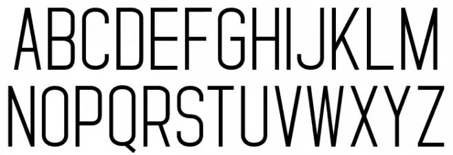 StandarisRegular フォント 大文字
