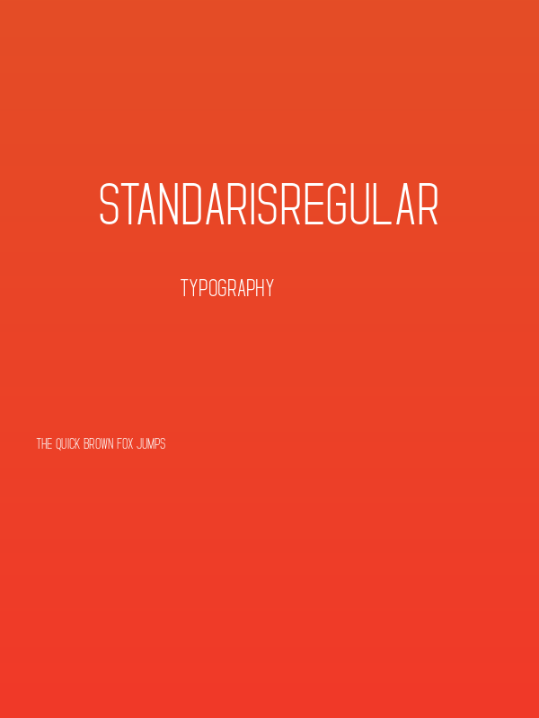 StandarisRegular Poster