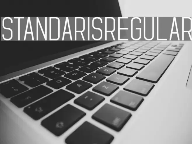 StandarisRegular Font examples