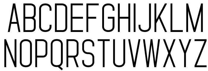 Standaris Font LOWERCASE