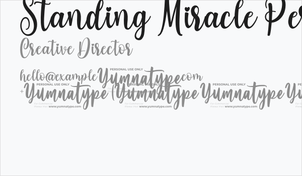 Standing Miracle Personal Use Business Card